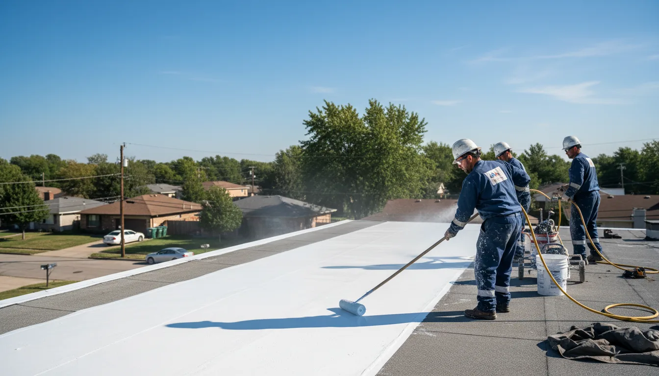 Commercial roof coating in Wallback, WV near me